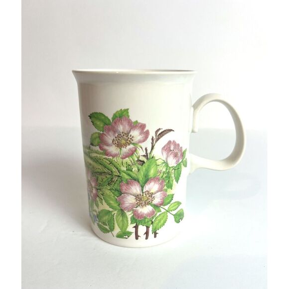 Dunoon Fine Bone China Mug English Wildflowers Made‎ In Scotland - Picture 1 of 7